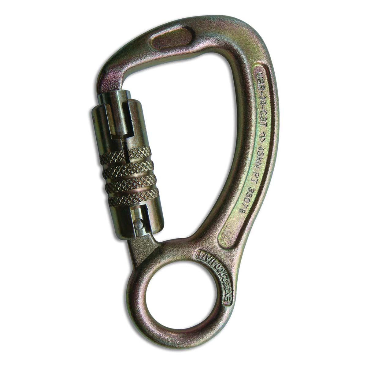 ANSI/CSA Small Steel Carabiner With Captive Eye - Triple Lock | ASK ...