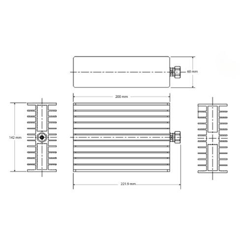 termination load 150 - 200 dims