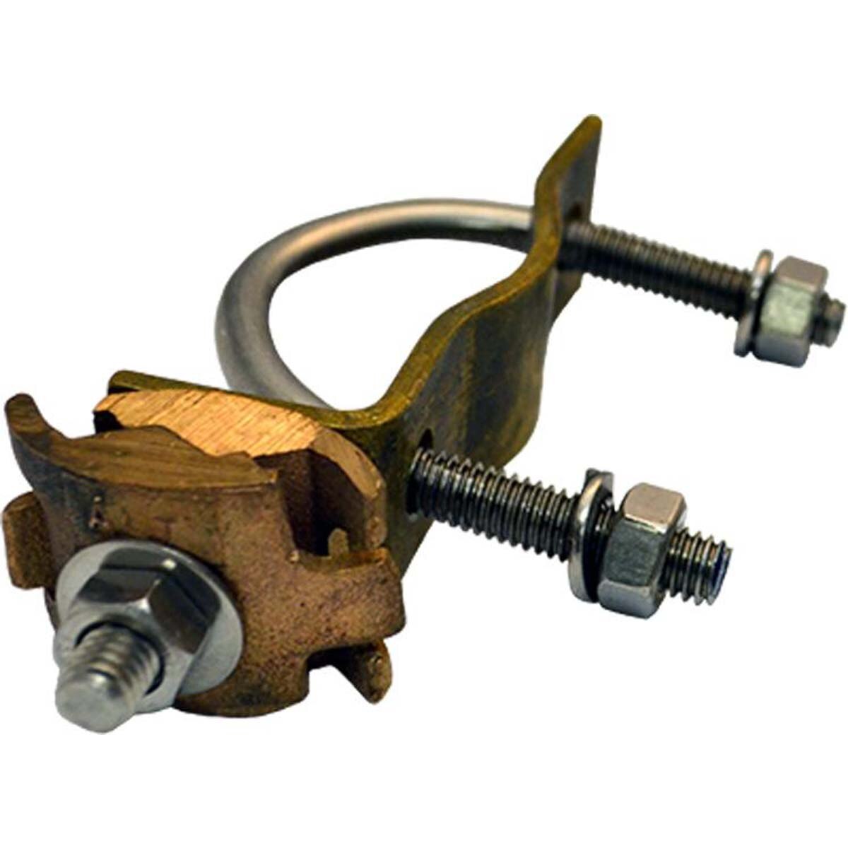 UBolt Clamp; brass/bronze; 31/2" to 43/4"; with (1) wire .162 .5